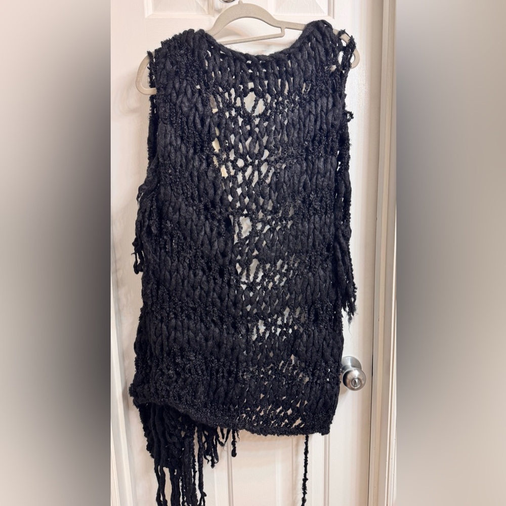AVIU Long Knitted Vest in Mohair, Wool and Cashmere, Size 42, New with Tags! - Picture 15 of 16